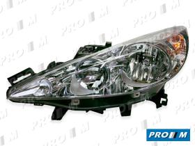 Valeo 043238 - Faro izquierdo Peugeot 207 H7+H1+C.E. 2006-