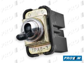 Femsa IPA8-3 - Interruptor de cuadro universal negro 2 posiciones